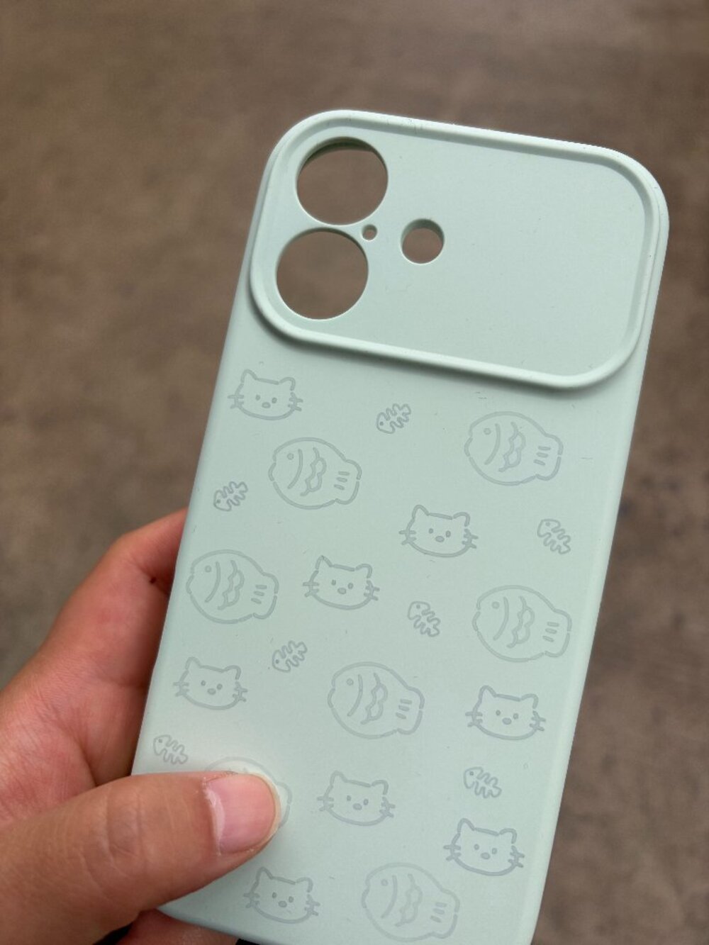 Cute Cat & Fish Sage Silicone Case | Like New Premium